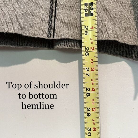 Tahari Sweater Pullover 3/4 Sleeve Gray Windowpanel Plaid Mock Neck Size S - Picture 9 of 11